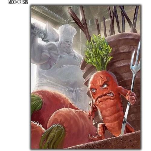 5D Diy Diamond Painting Cross Stitch Carrot Soldier Needlework 3D Diamond Embroidery Full Round Mosaic Decoration Resin Stickers