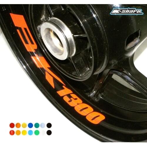 8 X custon inner rim decals wheel reflective sign Stickers stripes FOR SUZUKI BK 1300