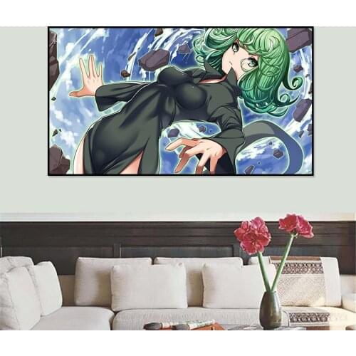 Anime Poster One Punch Man Anime Manga Scroll Poster Wall Art Print Decor,20 x 28 Inches,No Frame