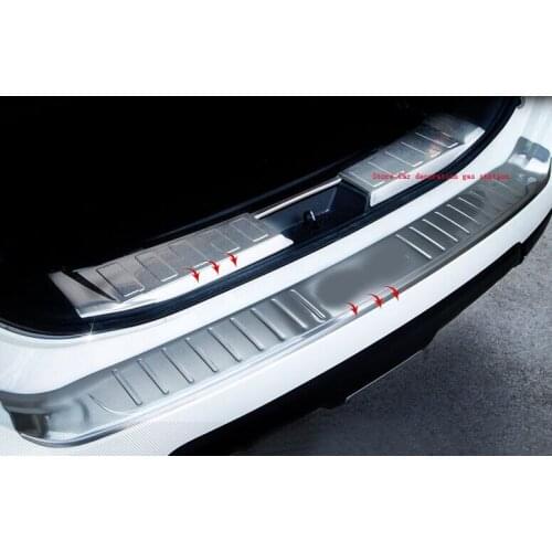Car Accessories Stainless Steel Rear bumper Trunk Plate Guard Plate For Nissan X-trail X Trail Xtrail 2014 2015 2016