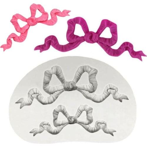 Bow Silicone Mold Sugarcraft Cookie Cupcake Chocolate Baking Mold Fondant Cake Decorating Tools
