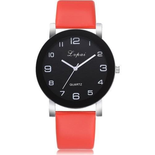 Lvpai Womens Casual Quartz Leather Band Watch Analog Wrist Watch Rhinestone Watch Ladies Quartz Wrist Watch Montre Femme