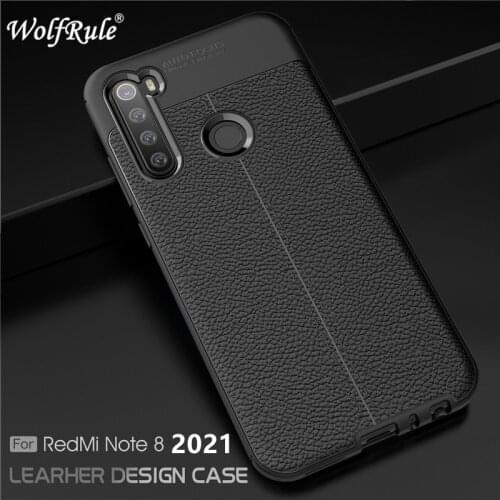 For Cover Redmi Note 8 2021 Case For Xiaomi Redmi Note 8 2021 Shockproof Soft TPU Leather Case For Redmi Note 8 2021 Fundas 6.3"