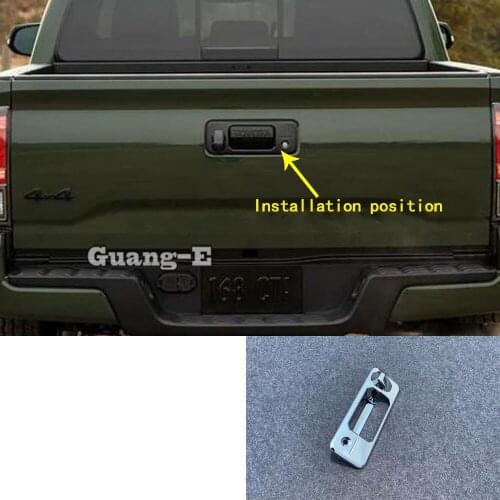 For Toyota Tacoma 2015 2016 2017 2018 2019 2020 Car Stick Frame Trim ABS Chrome Tail Rear Door Handle Bowl Lamp Panel Parts