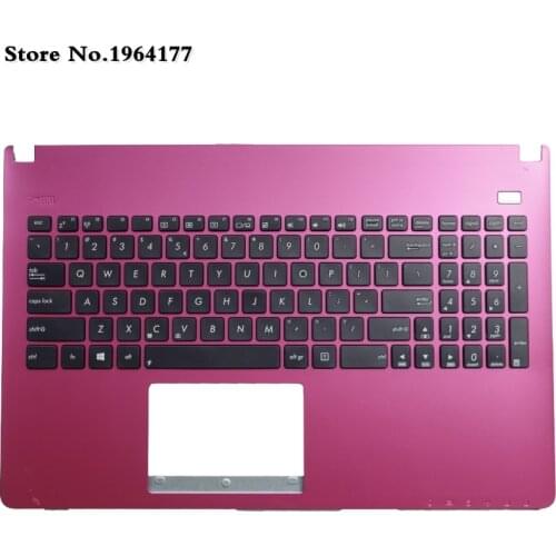 English laptop keyboard bezel for ASUS X501U X501XE X501 X501EI X501A X501X Topcase Palmrest pink US upper case C shell