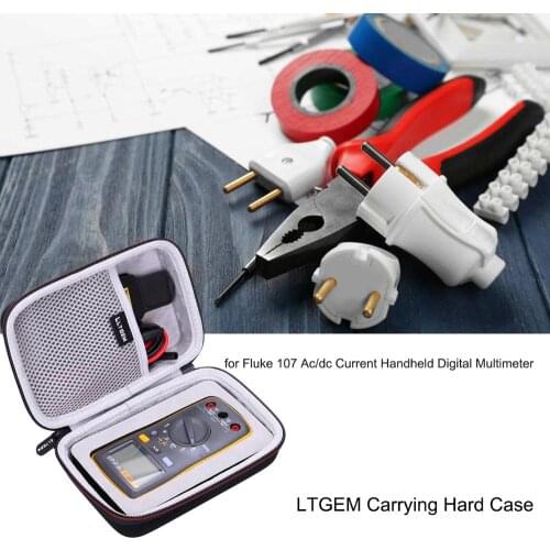 LTGEM EVA Carrying Hard Case For Fluke 107 AC/dc Current Hand held Digital Multimeter
