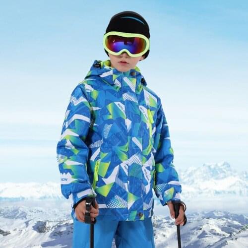 Ski Suit for Child Brand New High Quality Children Windproof Waterproof Snow Suit Winter Boy Ski and Snowboard Jacket and Pant
