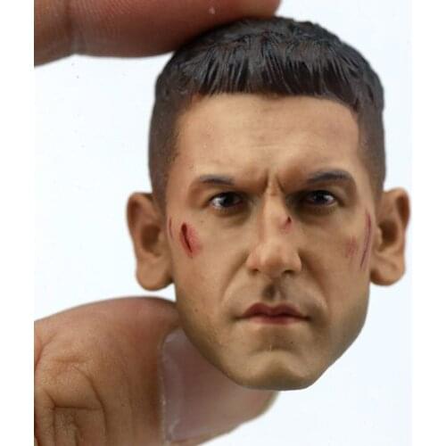 1/6 Scale Jon Bernthal Head Sculpt Daredevil War Damage Head Carving for 12in Phicen Tbleague Action Figure Toy