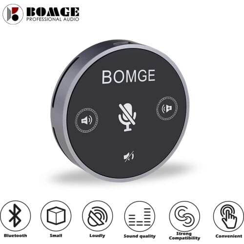 BOMGE USB Microphone Desktop Conference Built-in Speakerphone 360° Omnidirectional Condenser Mic for PC Laptop Computer