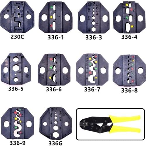 Crimp Dies Crimper Jaws Wire Crimping Pliers Insulation / Non-insulated Cable Terminals Tube Hand Tool Parts