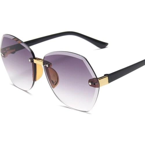 Fashion Rimless Oversized Kids Sunglasses Boys Girys Children Sun Glasses Brand Luxury Designer Gradient Sunglass Uv400