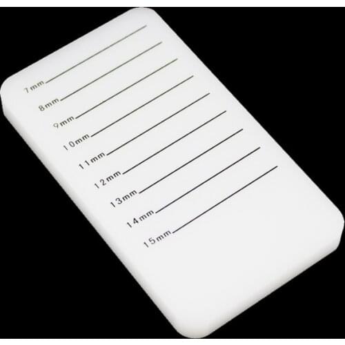 1pcs Unbreakable Acrylic False Eyelashes Stand Pad Pallet Lashes Holder With Tick Mark Fake Lashes Extension Essential Tool