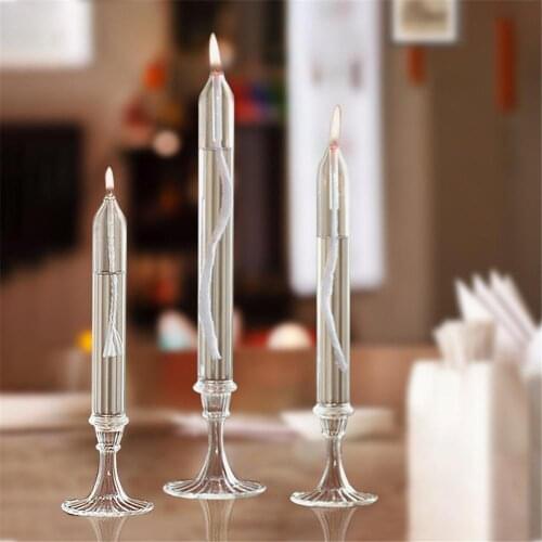 Nordic Glass Candle Holder Romantic Creative Soporte Vela Home Decoration Living Room Study Cafe Scene Layout