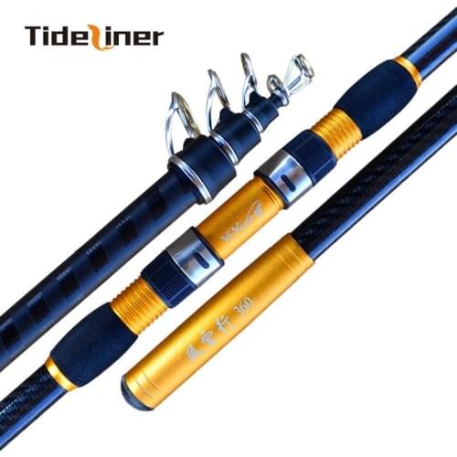 Tideliner 2.4m-4.5m surf fishing rod high carbon fiber spinning fishing pole distance throwing surfcasting fishing tackle rods