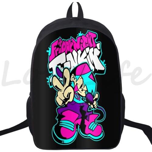 Friday Night Funkin Backpack 16 Inch fnf School Bag for Teenage Boys Girls Student Rucksack Travel Bags kids Mochila