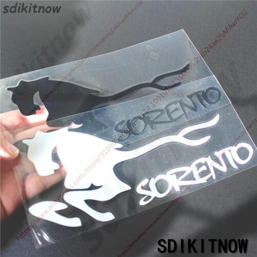 Horse Sports Sticker Racing Windows Door Body Decal Car Styling Fit For kia sorento 2011 2013 2014 2016 2017 2018 accessories