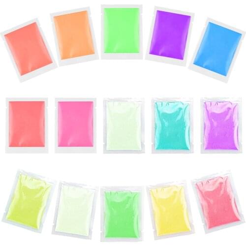 10g Luminous Powder Dust Glow In The Dark Fluorescent Sand Coating Particles Super Bright Pigment Resin Wishing Starry Earths