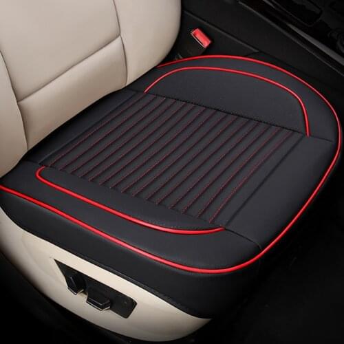 Universal PU Leather Non-slip Car Front Seat Cushion Seat Cover Pad Mat Protector for Auto Supplies Office Chair