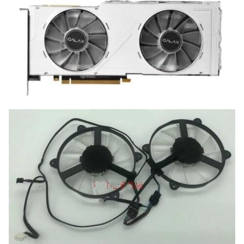2PCS 4PIN DC 12V GeForce RTX 2080Ti Xing Yao GPU FAN For GALAXY GeForce RTX 2060 SUPER RTX 2070 Graphics Card Fan Replacement