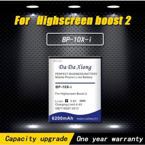 High quality 6200mAh BP-10X-i Battery for Highscreen boost 2 II innos D10 D10F Smartphone Battery