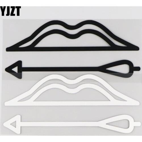 YJZT 17.1CM*7.3CM Bow And Arrow Cartoon Car Sticker Pattern Decoration Vinyl Decal 1A-0366