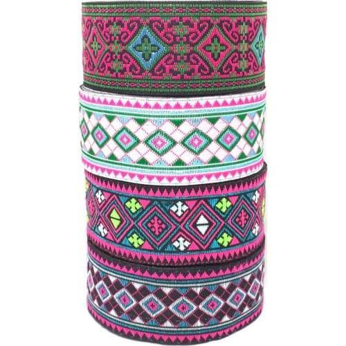 ZERZEEMOOY 1-1/4" 33cm 8yard/lot single face Woven Jacquard Ribbon Geometry is gorgeous accessories belt ribbon MZZD17042701