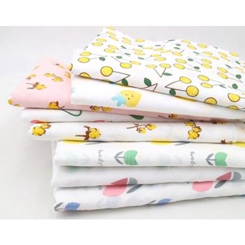 100x150cm Jacquard Hollow-out Cotton Printed Thin Fabric Per Meter DIY Sewing Summer Children Clothes Craft Handmade Decor Cloth