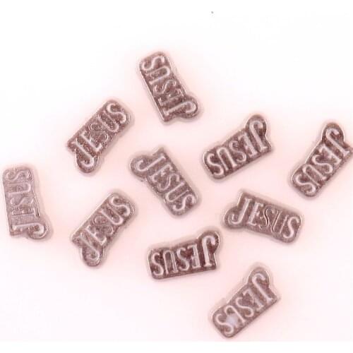 20Pcs/lot Alloy Jesus Floating Charms Making Living Glass Memory Glass Locket Necklaces Jewelry