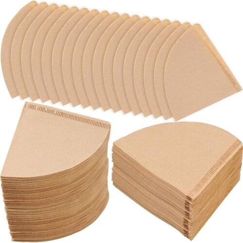 400 Pcs Pour Over Filter Paper Pieces Coffee Filters Disposable Coffee Filters Coffee Paper Filter Coffee Maker Supplies-ABUX