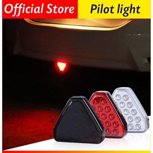 Automobile led pilot lamp general modified rear lip anti rear end collision warning flashover lamp rear brake cruise lamp