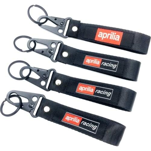 Motorcycle Embroidery Strap Key Ring Keyring For Aprilia GPR125 GPR150 RS4 RS125 Motocross Keychain