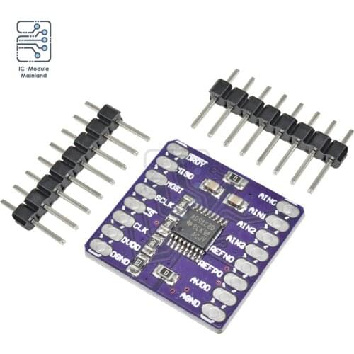 CJMCU-1220 ADS1220 Low-power 24-bit Analog to Digital Converter Module ADC SPI I2C/IIC Interface For Arduino DC 3V-5V