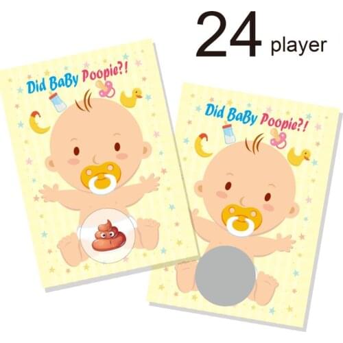 Baby Shower Scratch Off Game Raffle Card Gender Neutral Boy Girl Funny Activity P31B