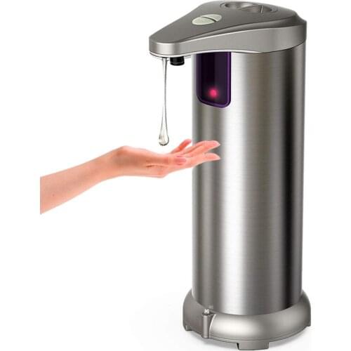 Soap Dispenser Sensor Infrared Automatic Shampoo Dispenser Stainless Steel Hand Washing Kitchen Cleaner Bathroom