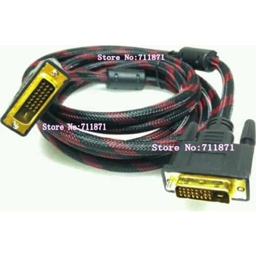 300cm with Double magnetic ring Anti-interference DVI Cable line 25Pin to 25P DVI Line Cable 25P 24+1 Pin DVI-D cable wire cord