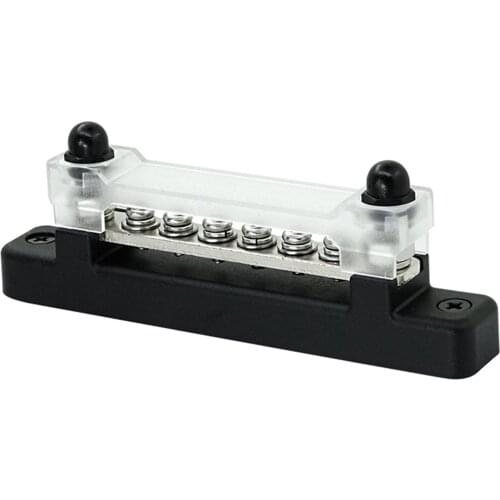 6 Terminal Bus Bar Kit 150A Ground Power Distribution Block for Car Trailer RV Caravan