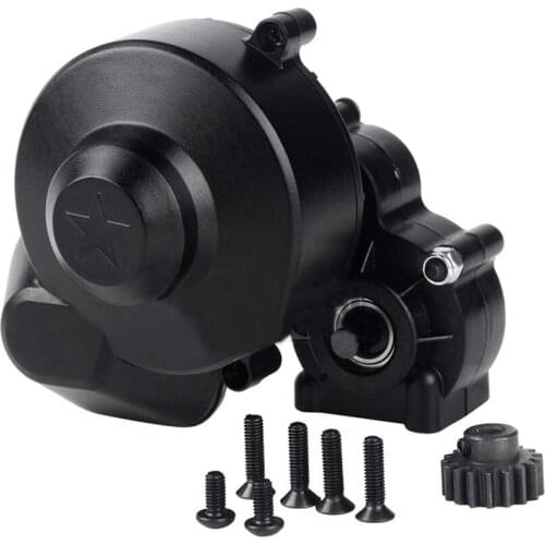 Full Center Gearbox Transmission Box with Gear for Axial SCX10 SCX10 II 90046 90047 1/10 RC Crawler Car Repair Parts with Screws