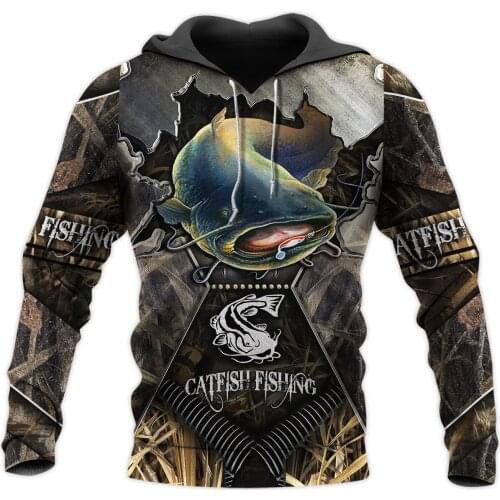 Beautiful Cool catfish Fishing 3D Printed Unisex Deluxe Hoodie Sweatshirt Zip Pullover Casual Tracksuit sudadera hombre DW0332