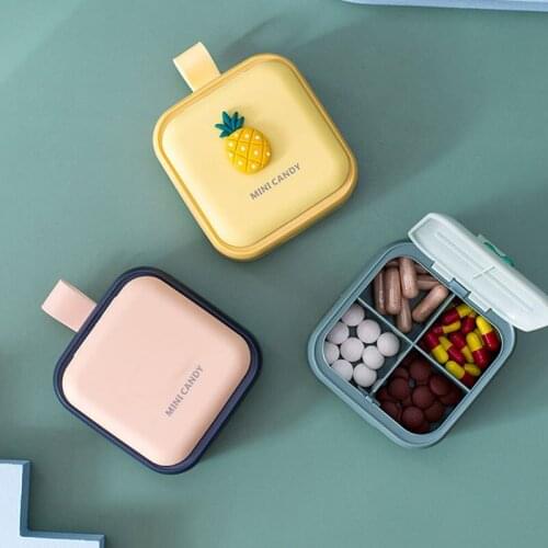 Cartoon Pill Case Organizer Storage Plastic Box For Tablets Weekly Pill Medicine Vitamins Box Holder Storage Container Case Kids