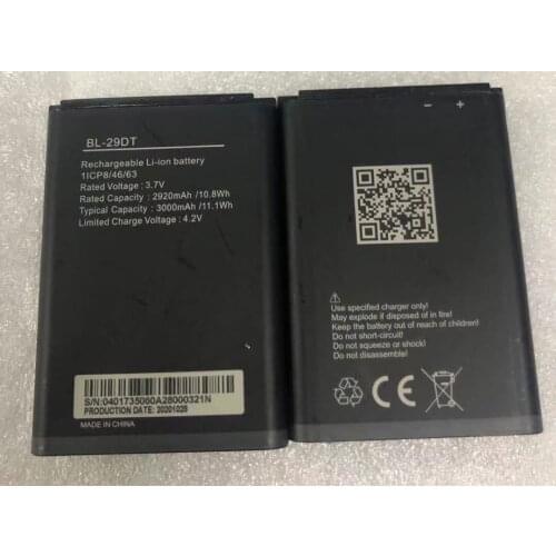 100% Original and New BL-29DT TECNO Battery 3000mah