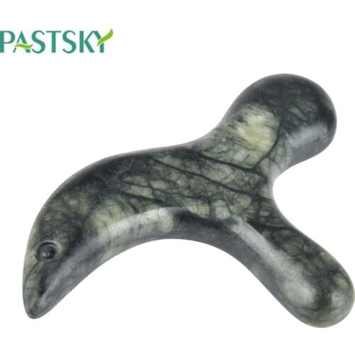 Natural Green Jade Triangle Massager Board Rod Full Body Acupoint Massage Health Care Tool for Face Back Neck Body Foot