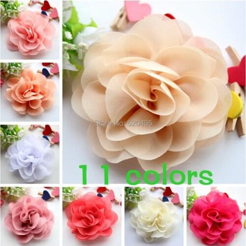 2014 New Arrivals kids accessories fabric flowers putte rose Flower Flat Back for hair clips hair accessories 50PCS