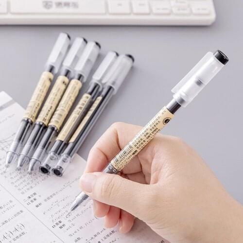 10 Pcs/Set Japanese Gel Pen 0.5mm Black Blue Ink Pen Maker Pen School Office student Exam Writing Stationery Supply