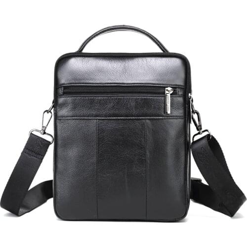 Male Crossbody Bag Ipad Tablet Tote Purse Casual Mens Messenger Bags Genuine Leather Shoulder Bags for Man Business