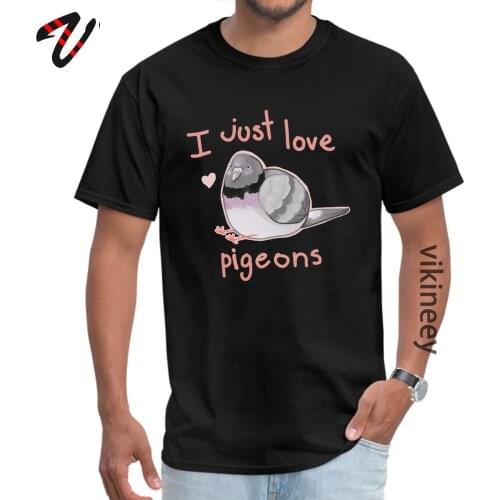 I just love pigeons Koi Carp Tshirt for Men New Zealand Sleeve Printed Tops Tees Funny ostern Day Crewneck Tshirts Comics