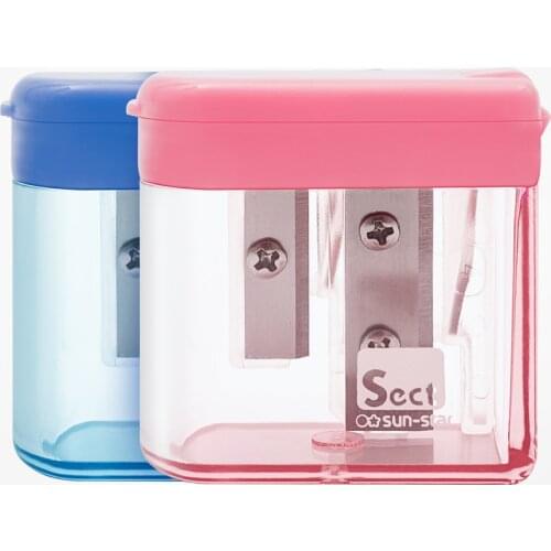 Japan SUN-STAR Pencil Sharpeners Double Hold Sharpener for Student School Stationery