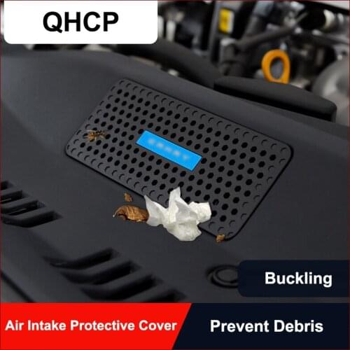 QHCP Car Engine Air Inlet Vent Protective Cover Sticker Panel Dustproof Protector 1Pcs Fit For Toyota Camry 18 19 Car Accessory