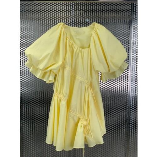 High Quality Summer Women Casual Cotton Loose Dress For Ladies 2 Color Gdnz 5.06