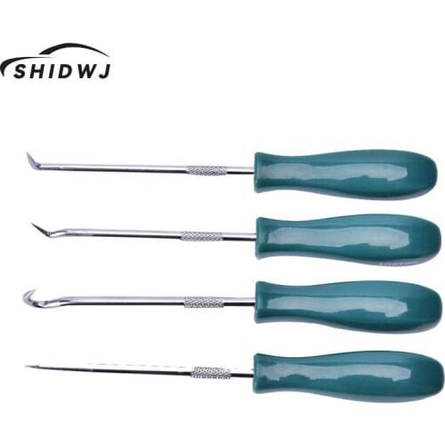 1Set 4Pcs 135mm Car Auto Vehicle Oil Seal Screwdrivers Set O-Ring Seal Gasket Puller Remover Pick Hooks Tools Wholesale CSV