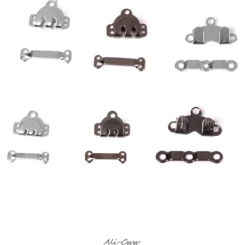 10x Trouser Skirt Hooks + Bars Fasteners For Suit Pants Extenders Tailor Sewing